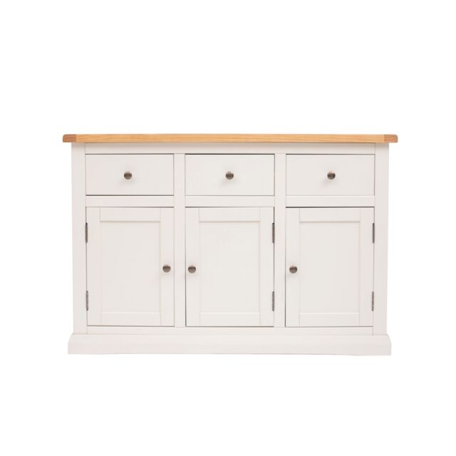 Cabinet Bits Castelli Off-White 3 Drawer 3 Door Sideboard Brass Knob - image 1