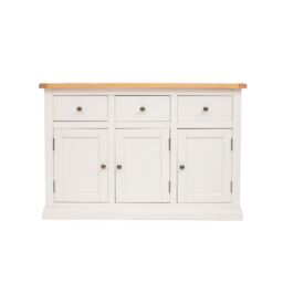 Cabinet Bits Castelli Off-White 3 Drawer 3 Door Sideboard Brass Knob - thumbnail 1