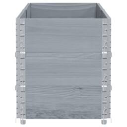 Berkfield Home Garden Planter Grey 150x50 cm Solid Wood Pine - thumbnail 4