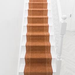 runrug Stair Runner Carpet - Durable, Non-Slip, 5.4mm - 'St Tropez' in Terracotta - Size: 80 cm x 690 cm - thumbnail 6