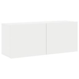 Berkfield Home TV Cabinet Wall-mounted White 100x30x41 cm - Size: 100 x 30 x 41 cm - thumbnail 1
