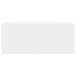 Berkfield Home TV Cabinet Wall-mounted White 100x30x41 cm - Size: 100 x 30 x 41 cm - thumbnail 6