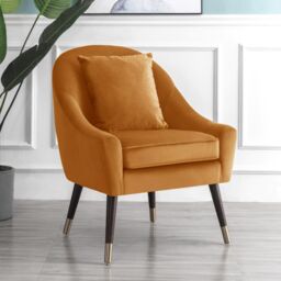 Artemis Home Octavia Accent Chair in Orange - thumbnail 1