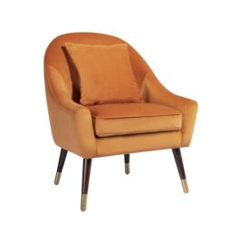 Artemis Home Octavia Accent Chair in Orange - thumbnail 2