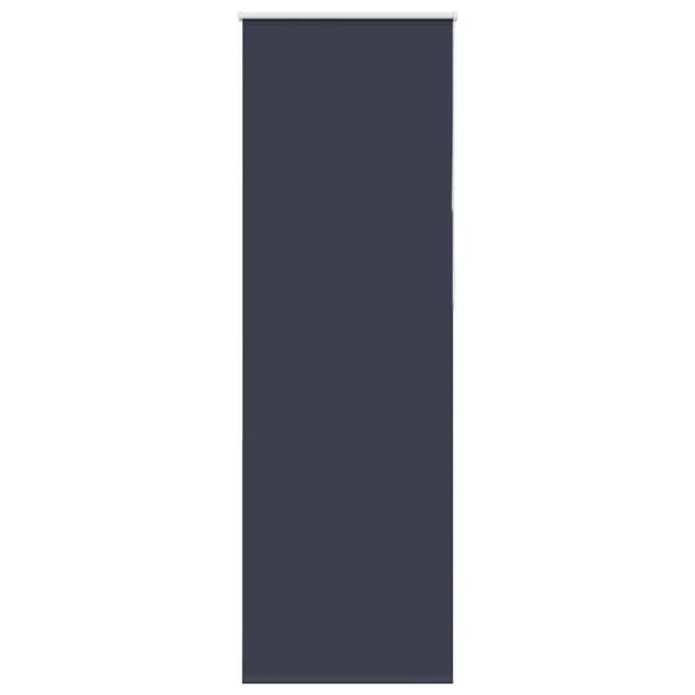 Berkfield Home Roller Blind Blackout Marine 65x210 cm Fabric Width 60.7 cm Polyester in Blue - image 1