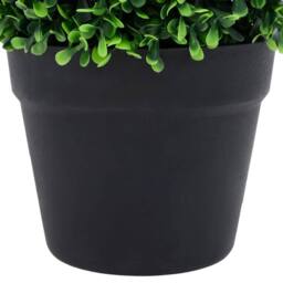 Berkfield Home Lush Artificial Boxwood Plants 2 pcs with Pots Ball Shaped Green 37 cm - thumbnail 5