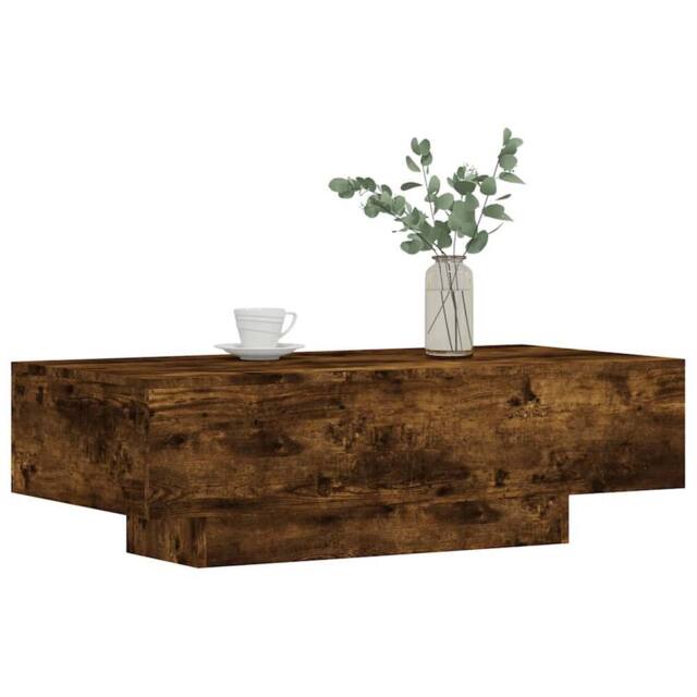 Berkfield Home Modern Coffee Table Smoked Oak 100x49.5x31 cm Engineered Wood in Brown - image 1
