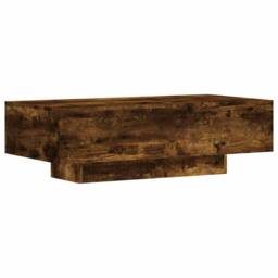 Berkfield Home Modern Coffee Table Smoked Oak 100x49.5x31 cm Engineered Wood in Brown - thumbnail 7