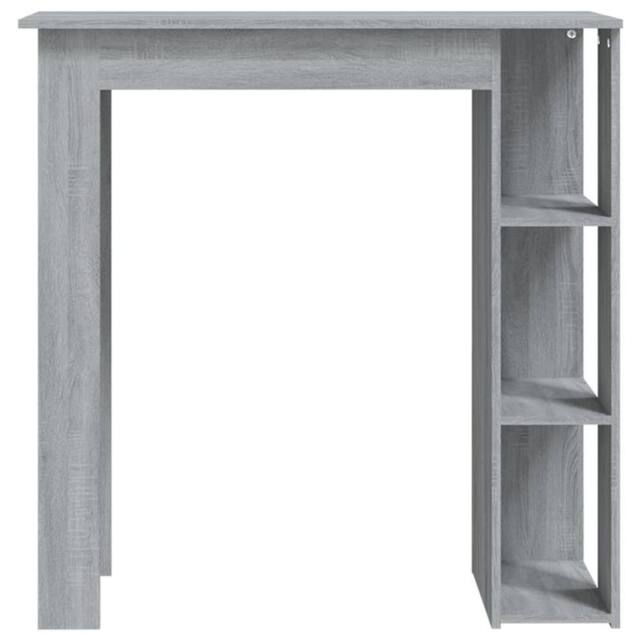 Berkfield Home Modern Bar Table with Shelf Grey Sonoma 102x50x103.5 cm Engineere - image 1