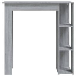 Berkfield Home Modern Bar Table with Shelf Grey Sonoma 102x50x103.5 cm Engineere - thumbnail 1
