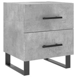 Berkfield Home Bedside Cabinets 2 pcs Concrete Grey 40x35x47.5 cm Engineered Wood - thumbnail 5