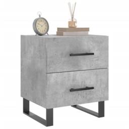 Berkfield Home Bedside Cabinets 2 pcs Concrete Grey 40x35x47.5 cm Engineered Wood - thumbnail 3