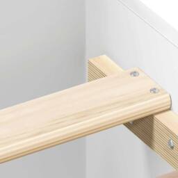 Berkfield Home Bed Frame with Headboard & Footboard White 150x200 cm King Size - thumbnail 8