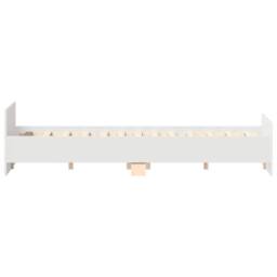 Berkfield Home Bed Frame with Headboard & Footboard White 150x200 cm King Size - thumbnail 6
