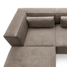 Abakus Direct Doris Large Reversible Corner Sofa with High-Density Foam Available in 6 Colours in Brown - thumbnail 9