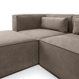 Abakus Direct Doris Large Reversible Corner Sofa with High-Density Foam Available in 6 Colours in Brown - thumbnail 8