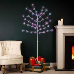 Marco Paul 6ft Pre-Lit Multicoloured Firework Twig Tree