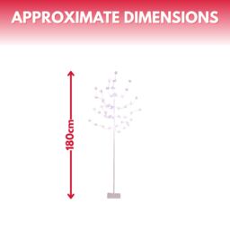Marco Paul 6ft Pre-Lit Multicoloured Firework Twig Tree - thumbnail 2