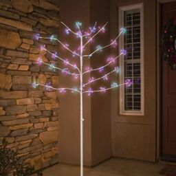 Marco Paul 6ft Pre-Lit Multicoloured Firework Twig Tree - thumbnail 9