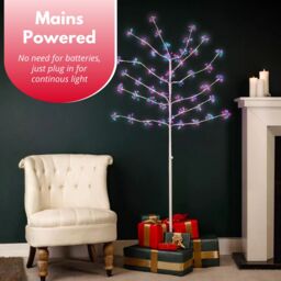 Marco Paul 6ft Pre-Lit Multicoloured Firework Twig Tree - thumbnail 5