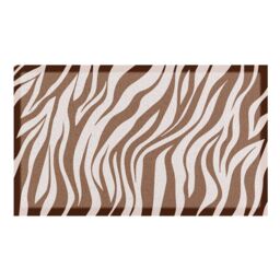 Artsy Mats Brown Zebra Pattern Indoor & Outdoor Doormat - 70x40cm - Size: 40 cm x 70 cm - thumbnail 2