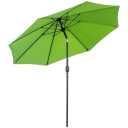 OUTSUNNY 2.7M Patio Umbrella Outdoor Sunshade Canopy w/ Tilt & Crank in Green - thumbnail 2