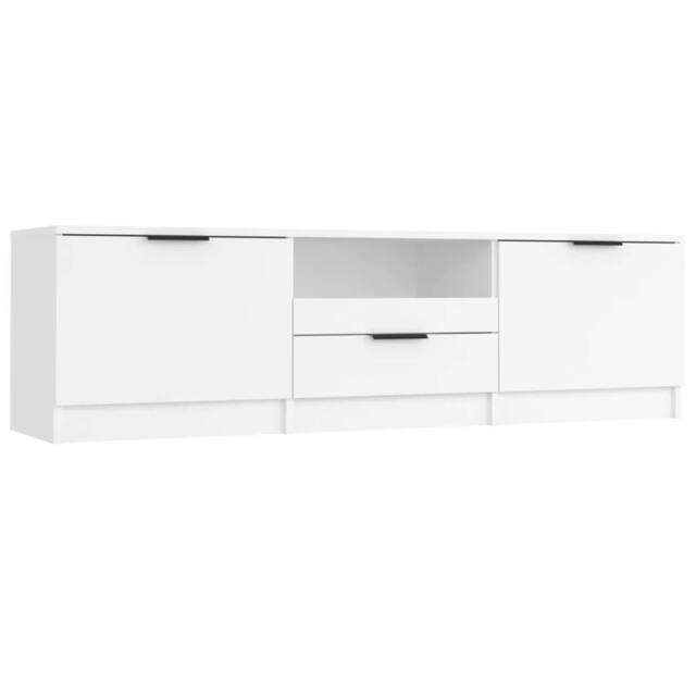 Berkfield Home TV Cabinet White 140x35x40 cm Engineered Wood - Size: 140 x 35 x 40 cm - image 1