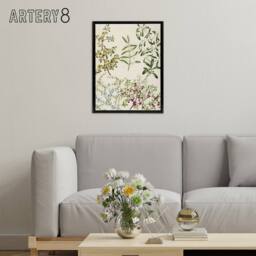 "Artery8 New Zealand Coprosma Acerosa Coastal Plant Featon Framed Canvas Art in Beige - Size: W12"" x H16""" - thumbnail 3