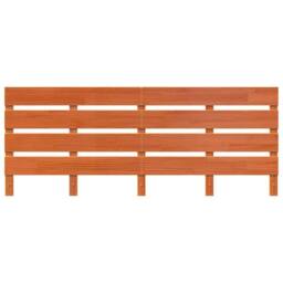 Berkfield Home Headboard Wax brown 200.5 x 3 x 80 cm Solid pine wood - thumbnail 4