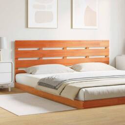 Berkfield Home Headboard Wax brown 200.5 x 3 x 80 cm Solid pine wood - thumbnail 3