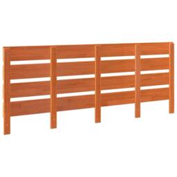 Berkfield Home Headboard Wax brown 200.5 x 3 x 80 cm Solid pine wood - thumbnail 6