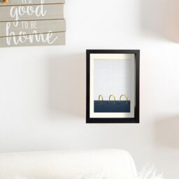 "Nicola Spring 5"" x 7"" 3D Deep Box Photo Frames - 4"" x 6"" Mount - Black - Pack of 5 in Ivory" - thumbnail 6