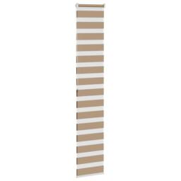 Berkfield Home Elegant Zebra Blind Sand Brown 40x200 cm Fabric Width 35.9 cm Pol - thumbnail 4