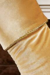Dibor Luxury Gold Knightsbridge Velvet Xmas Gift Christmas Stocking - Size: Medium - thumbnail 2
