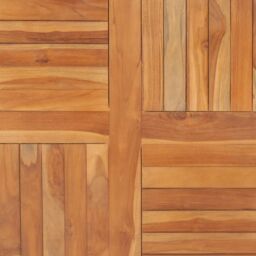 Berkfield Home Table Top Solid Teak Wood Square 90x90x2.5 cm in Brown - thumbnail 5
