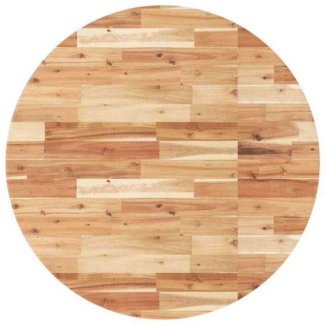 Berkfield Home Table Top Round √ò90x4 cm Solid Wood Acacia in Brown - Size: 90x4 cm - image 1