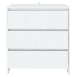 Berkfield Home Sideboard White 70x41x75 cm Engineered Wood - Size: 70 x 41 x 75 cm - thumbnail 3