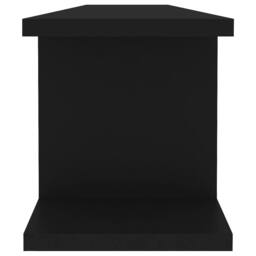 Berkfield Home Wall Shelf 2 pcs Black 90x18x20 cm Engineered Wood - Size: 90 x 18 x 20 cm - thumbnail 6