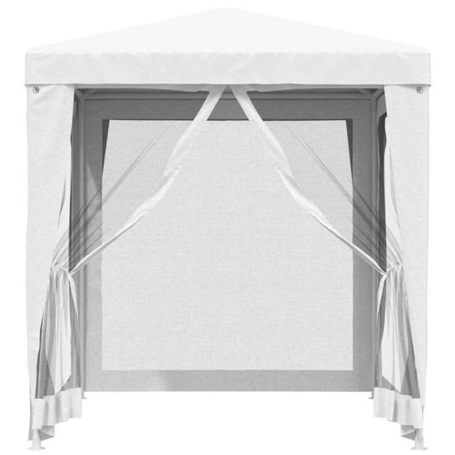 Berkfield Home Party Tent with 4 Mesh Sidewalls 2x2 m White - image 1