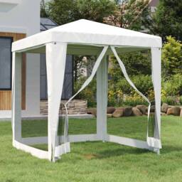 Berkfield Home Party Tent with 4 Mesh Sidewalls 2x2 m White - thumbnail 2