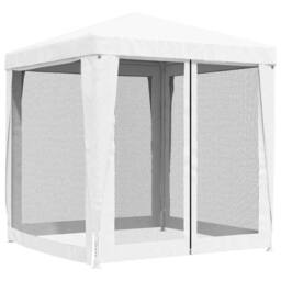 Berkfield Home Party Tent with 4 Mesh Sidewalls 2x2 m White - thumbnail 4
