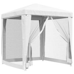 Berkfield Home Party Tent with 4 Mesh Sidewalls 2x2 m White - thumbnail 3