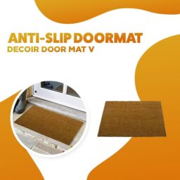 Marco Paul Tan Coir Traditional Nonslip Doormat 75x45cm in Beige - Size: Medium - thumbnail 4