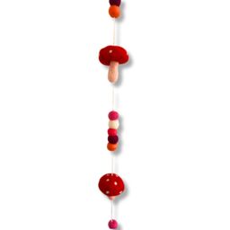 KDMD Felt Wall Hanging - Redtop Mushrooms in Red - thumbnail 2