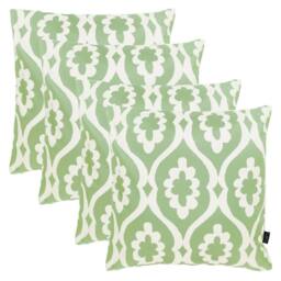 icon 4 Pack Cushion 43x43 Kyoto Fabric - Damask in Green - thumbnail 1