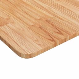 Berkfield Home Square Table Top Light Brown 40x40x1.5cm Treated Solid Wood Oak - Size: 40x40x1.5 cm - thumbnail 3