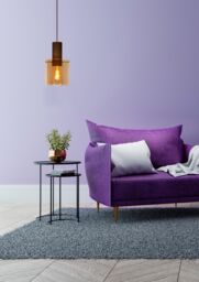 Lucide 'TOLEDO' Dimmable Adjustable Height Indoor Vintage Pendant Light 1xE27 in Orange - thumbnail 4