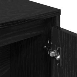 Berkfield Home Durable Bookcase Black Oak 89x24x101.5 cm Engineered Wood - thumbnail 8