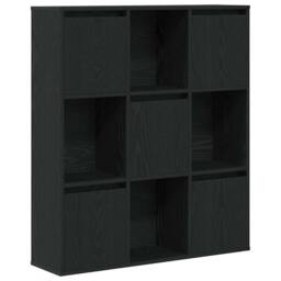 Berkfield Home Durable Bookcase Black Oak 89x24x101.5 cm Engineered Wood - thumbnail 3
