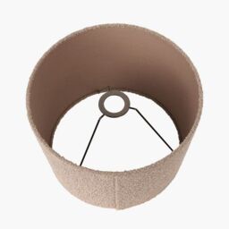 Ruma Taupe Boucle Tapered Lampshade in Natural - Size: 18 inches - thumbnail 4